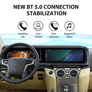 Foforfor Double écran 12,3'' pour Toyota Land Cruiser LC200 2008-2021 Lecteur <span class=keywords><strong>DVD</strong></span> de voiture Android 13 Radio GPS Navigation Carplay - Product Image 4