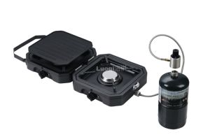Réchaud de camping portable pliable à deux brûleurs 2026, à économie <span class=keywords><strong>d</strong></span>'énergie, pour la cuisson de steaks et la randonnée - Product Image 4