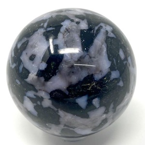 Indigo Gabbro Cristal Image Sphère Boule Pierre Précieuse Naturelle Indigo Gabbro Sphère Pour La Méditation De Guérison Et Décor À La Maison En Vrac - Product Image 1