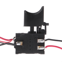 Perceuse électrique intelligente, anti-poussière, avec contrôle de vitesse, interrupteur à bouton-poussoir, DC 7.2-24V, noir, 16A, pratique à utiliser