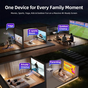 U002 Pro LED LCD Dust Proof 1080P 4K Ready HIFI Stereo Built-in <b>Speakers</b> Android 13 OS Smart <b>Projector</b> 1380 ANSI Lumens Glass - Product Image 6