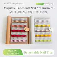 Présentoir professionnel portable pour vernis gel avec couleurs magnétiques amovibles – Nuancier d'ongles en acrylique pour salon de beauté