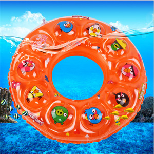 ห่วงยางว่ายน้ำการ์ตูนสำหรับเด็กแบบเป่าลม 2 ชั้นหนาพิเศษสำหรับเด็กใช้ในสวนน้ำ - Product Image 1