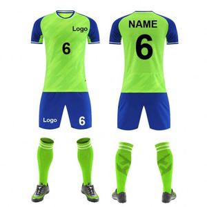 Vente en gros de maillots de football à manches courtes en polyester 100% personnalisés, à séchage rapide, jaunes, très demandés - Product Image 2