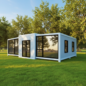 <span class=keywords><strong>Livraison</strong></span> rapide directe de l'usine. Maisons conteneurs, bureaux, villas, espaces de vie extensibles, respirants et portables avec fenêtres du sol au plafond - Product Image 3