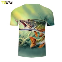 Camiseta de Pesca Transpirable de Secado Rápido de Poliéster y Elastano, Tallas Grandes, Camisetas y Tops Deportivos para Adultos, Logotipo Personalizado OEM