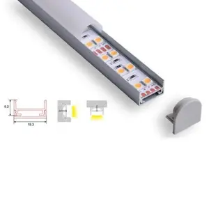 LEDストリップライト用アルミニウムプロファイル