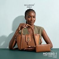 QAZA Sacs à Main Femme 2026 Nouvelle Collection Luxe en Cuir PU, Ensemble de Sacs à Main 2-en-1 avec Fermoir en T et Couleurs Contrastées pour Dames