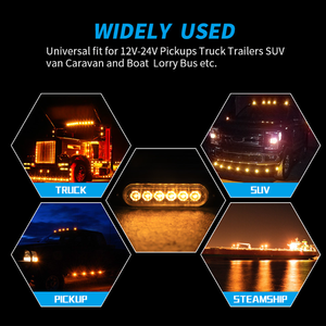 HILMO Nueva Luz Estroboscópica de Advertencia de 6 LED, 18 W, 3030, con Múltiples Modos de Destello para Camioneta, SUV, CC 12 V/24 V - Product Image 6