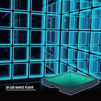 SUEZ 3D Infinity Miroir Vidéo Lumière Led Piste de Danse Magnétique Portable Piste de Danse Mariage Led Plancher de Danse