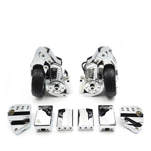 Herley Davidson Landing Gear pour GoldWing GL1800 : Support de stationnement auxiliaire avec roues de démarreur Flex Gear - Product Image 1