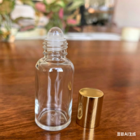 Flacon roll-on en verre 10 ml, flacon à bille roulante en verre 10 ml