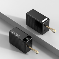 Lampu Camping Kapasitas Super Besar PD 22.5W Pengisian Cepat Power Bank 200000mAh untuk Perjalanan Luar Ruangan dengan Kabel Terpasang