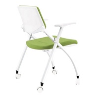Chaise d'étude en maille de plastique au design moderne GS-G1795C bureau de classe pliable en triangle avec roues pour écoles et hôtels