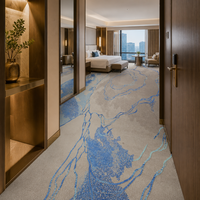 Tapis imprimé en nylon sur mesure 3D de luxe pour chambre d'hôtel 5 étoiles