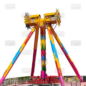 Fibra de vidrio Metal Gigante Frisbee Péndulo Paseos Big Thrill Equipo de parque de atracciones para Centro Comercial Carnival Meteor Hammer - Product Image 2