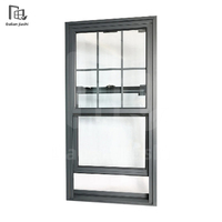 Modernes Vertikales Schiebe-Aluminiumlegierungs-Balkonfenster Gehärtetes Glas Energiesparend Korrosionsbeständig Schlafzimmer Schule