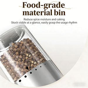 Molino de Especias de Metal SS con Certificación ROHS y CE, Grosor de Molienda Ajustable, Molinillo Eléctrico de <span class=keywords><strong>Sal</strong></span> y Pimienta Tipo-C con Núcleo de Cerámica - Product Image 4