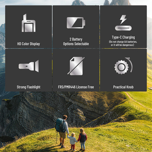 Talkie-walkie <span class=keywords><strong>portable</strong></span> TG-FR1, 2 options de batterie, radio bidirectionnelle PMR FRS pour la communication en extérieur - Product Image 2