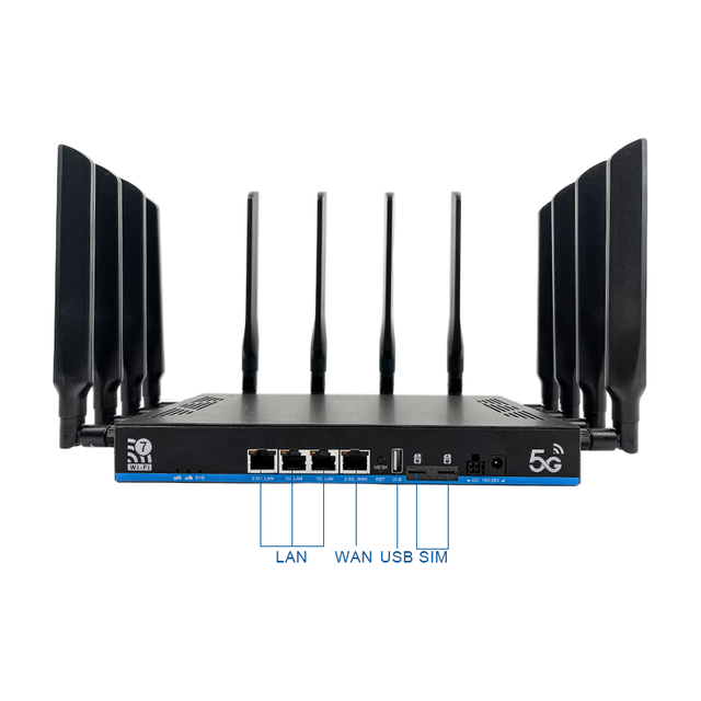 Ultra Fast WiFi 7 Wireless Router 5G SIM Card Slot 6GHz Band 19000Mbps for 8K Streaming Gaming and Home Office