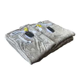 Couverture chauffante de luxe FORTIVOX AC120V - Polaire ultra douce, <span class=keywords><strong>chauffage</strong></span> multi-niveaux, <span class=keywords><strong>rechargeable</strong></span> par courant alternatif, portable, taille king, double commande - Product Image 2