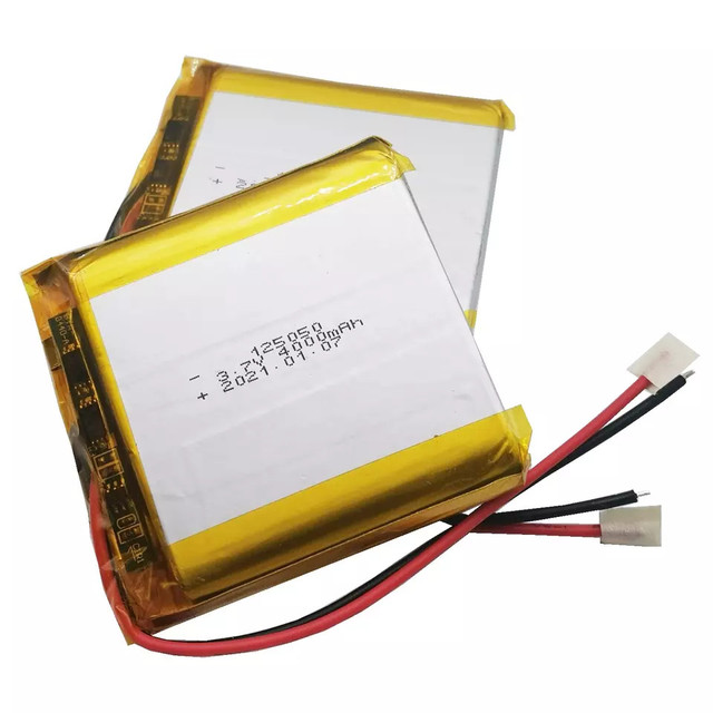 High Quality Rechargeable Battery 1S2P 1S3P 125050 3.7V 4000mAh 10000mAh 11000mAh 11400mAh Lithium Polymer Battery
