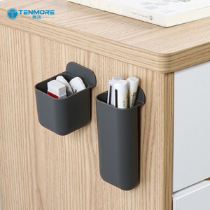 Caja <span class=keywords><strong>de</strong></span> Almacenamiento Lateral para Monitor Minimalista, Organizador <span class=keywords><strong>de</strong></span> Escritorio Estético para Papelería, Asistente <span class=keywords><strong>de</strong></span> Escritorio Invisible Moderno para Oficina en Casa - Product Image 4