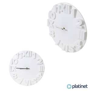 Reloj de pared moderno blanco de 28,5 cm, diseño minimalista, ideal para decoración y control del tiempo en el hogar o la oficina. - Product Image 1
