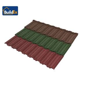 Tejas de acero recubiertas de piedra <span class=keywords><strong>Precios</strong></span> competitivos Garantía 50 años Sin decoloración ni eliminación de arena - Product Image 1