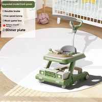 Marche-bébé d'apprentissage de haute qualité à vente chaude, 6 roues, capacité de charge de 150 kg, cadre en plastique d'extérieur, fonction lumineuse, prix avantageux