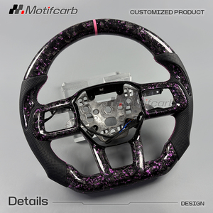 Volant de voiture personnalisé en fibre de carbone forgée rose pour Ford Mustang GT GTD 7ème génération S650 Dark Horse Shelby Coupé 2024-2026 - Product Image 3