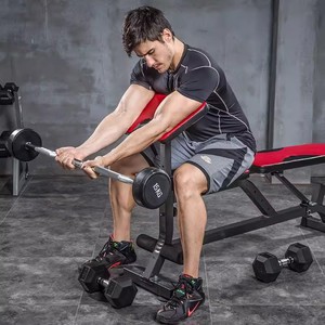 Ensemble d'haltères intégrés en gros, équipement de fitness professionnel, <span class=keywords><strong>barre</strong></span> incurvée fixe pour soulevé de terre et squat, qualité export - Product Image 2
