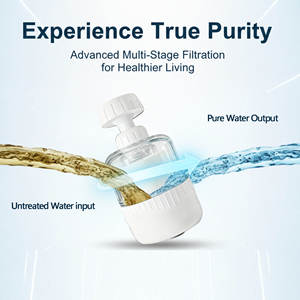 Filtre à <span class=keywords><strong>eau</strong></span> au design moderne, purificateur de robinet, filtre pour évier de cuisine et douche de salle de bain pour <span class=keywords><strong>eau</strong></span> dure, <span class=keywords><strong>sortie</strong></span> unique - Product Image 3