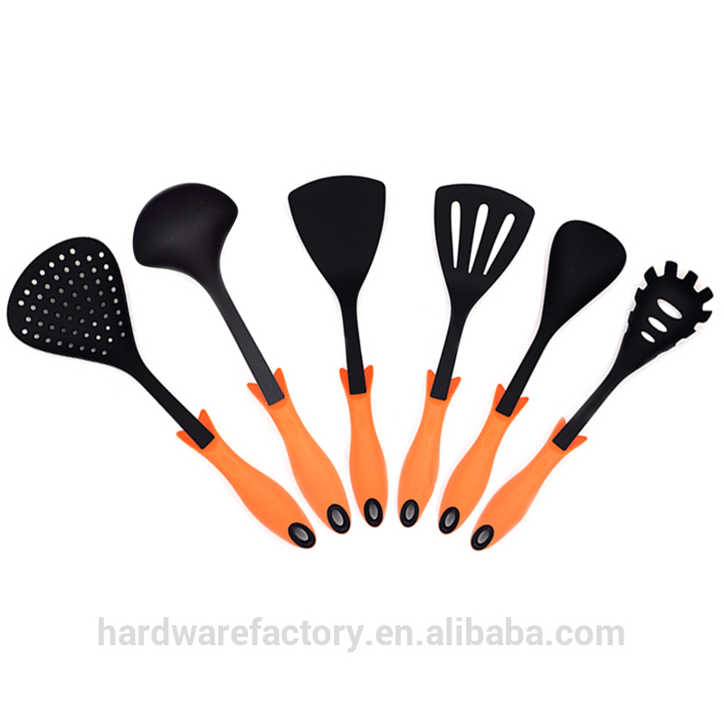 6 штук оранжевый нейлоновой кухонной утвари и приборов костюм кухонные принадлежности костюм Кулинария Инструменты кухонная утварь