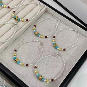 Bracelet de perles de richesse à huit directions de style chinois, en argent sterling S925, perles d'eau douce, bijoux pour femmes à porter au quotidien - Product Image 2