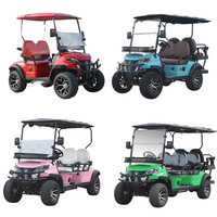 Carrito de Golf Eléctrico de Aleación de Aluminio, 4 Ruedas, Batería de Litio de 60-72v, Motor de 7.5kw, Velocidad Máxima de 25-45km/h, Recepción, Recorrido Turístico, Club