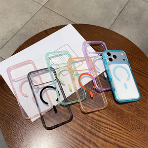 เคสโทรศัพท์กันกระแทกสูงแบบใสแม่เหล็กสำหรับ iPhone 17 Air 16 15 14 Pro Max ฝาหลังแข็งแรงโปร่งใส HD ทนทาน - Product Image 1