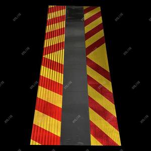 Tanzanie marché 20cm * 1.7m PET aluminium camion sécurité panneau de marquage réfléchissant réflecteur autocollant réfléchissant Chevrin pour véhicule - Product Image 5