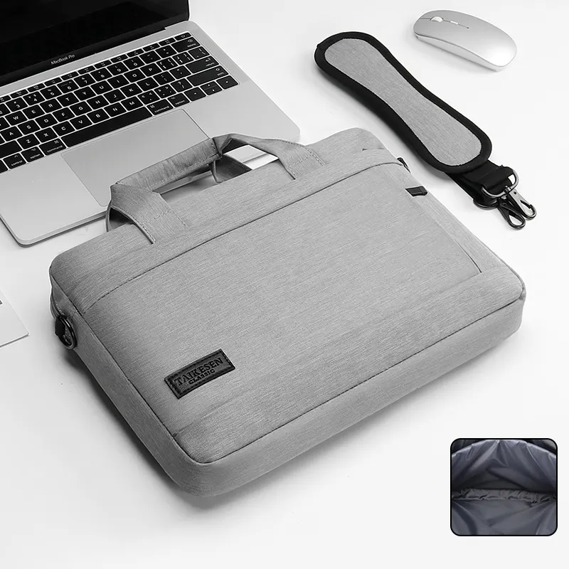 Laptop Bag Sleeve Case Protective Shoulder Carrying Case For pro 13 14 15.6 17 inch Macbook Air M1 M2 Huawei briefcase handbag