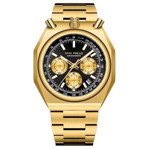 Reloj de Pulsera Deportivo para Hombre, de Acero Inoxidable, con Cronógrafo de Cuarzo, Tono Plateado - Product Image 5