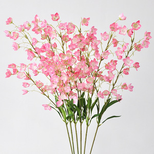 A-1755 all'ingrosso del giglio di seta della valle del fiore del gambo lungo bianco artificiale Bluebell fiore di nozze fiore decorativo fiore per il vaso - Product Image 6