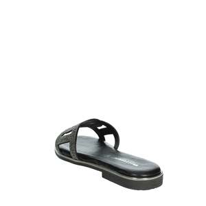 Sandali piatti da donna Valleverde neri 32030 stile slip-on - Product Image 2