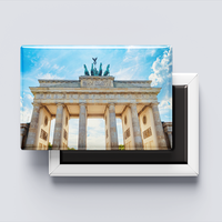 Hochwertiger Individuell Bedruckter Foto-Werbegeschenk Deutschland Länder-Geschenk Blech-Kühlschrankmagnet
