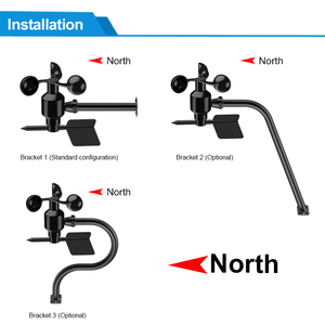 Kostengünstiger Windturbinen-Anemometer RS485/WiFi <span class=keywords><strong>Windmesser</strong></span> Drahtloser Windgeschwindigkeits- und Richtungssensor für Kräne - Product Image 5