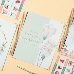 Luxury A5 Pu Leather Hardcover 2026 Diary Customize Creative <b>Notebooks</b> Future Mrs Wedding Planner Custom Printing - Product Image 1
