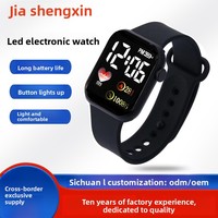 Montre électronique de sport tendance pour étudiants 2026, montre LED pour enfants, montre numérique de luxe pour enfants, à prix abordable