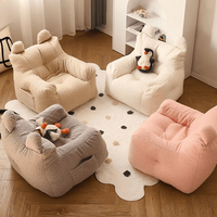 Fauteuil d'intérieur Teddy Bear Hug Bean Bag pour enfants Convient aux tout-petits de 2 à 4 ans