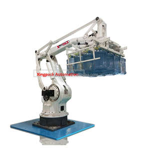 Sistema automático de paletización robótica de barriles de agua y aceite con placa base/valla/dispensador de palés/tablero que coloca papel de comida Metal - Product Image 4