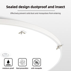 Hiện đại LED Bề mặt gắn trần ánh sáng Acrylic chịu nhiệt IP66 kiểm soát chuyển đổi cao CRI 80 3000k-6000K màu Temp phòng ngủ - Product Image 5