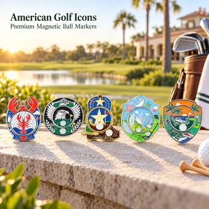 Marcador Magnético para Pelotas de Golf, Disponible en Stock, Diseño Removible de 25 mm, para Clubes de Golf y Compradores de Regalos Promocionales - Product Image 1